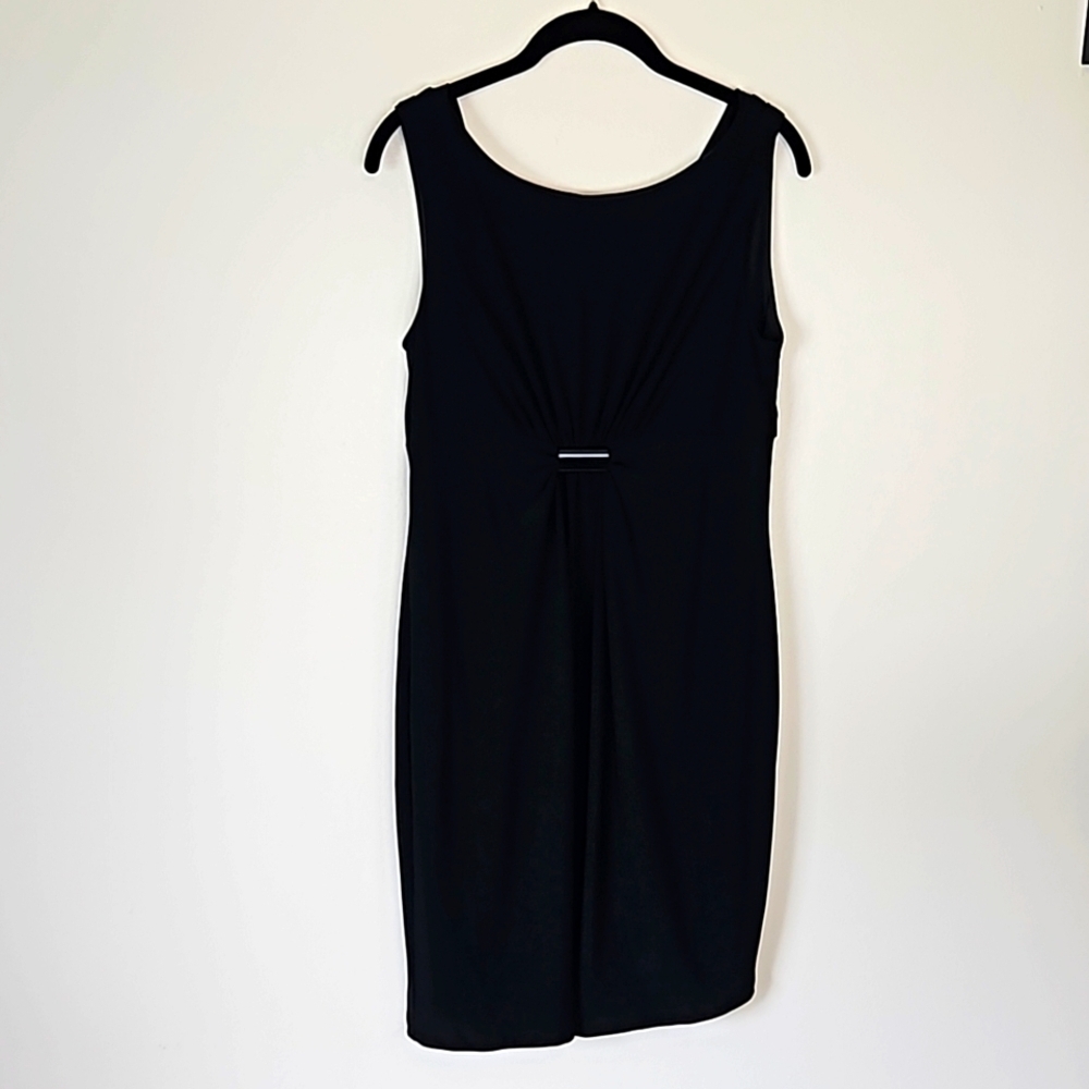 Evan Picone Black Sleeveless Cowl Back Cocktail Dress Size 8